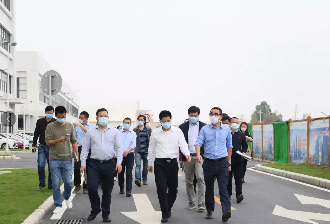 顺德区委副书记、区长彭聪恩一行调研PA直营环境顺德环保科技产业园